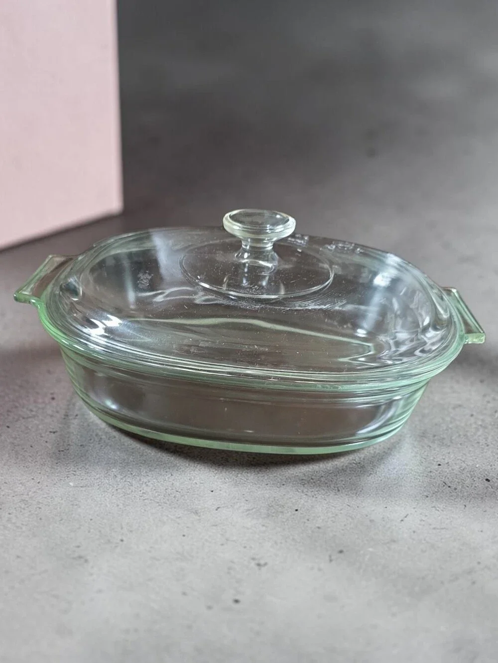 PYREX Clear Glass Covered Casserole Dish
